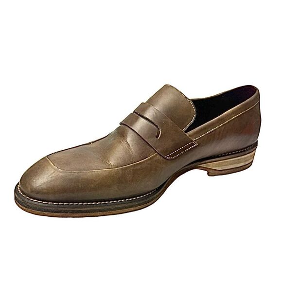 Mezlan Brown Leather Penny Loafers Men’s Size 10 EU 43 Spain Luxury Dress Shoes main image 7